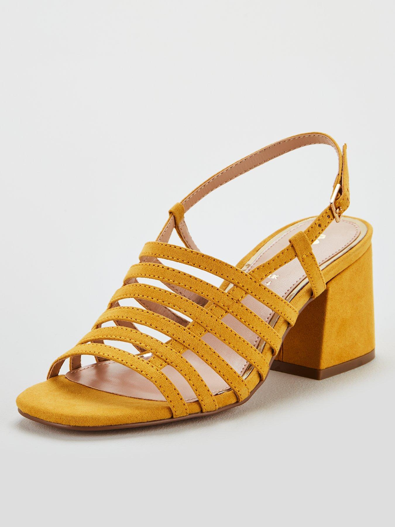 mustard sandals