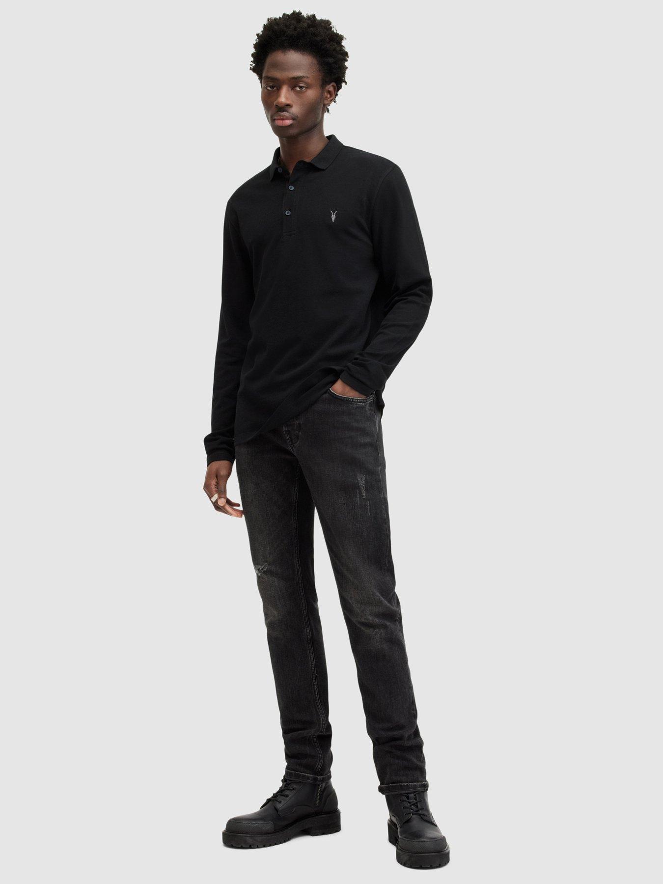 All saints clearance black polo