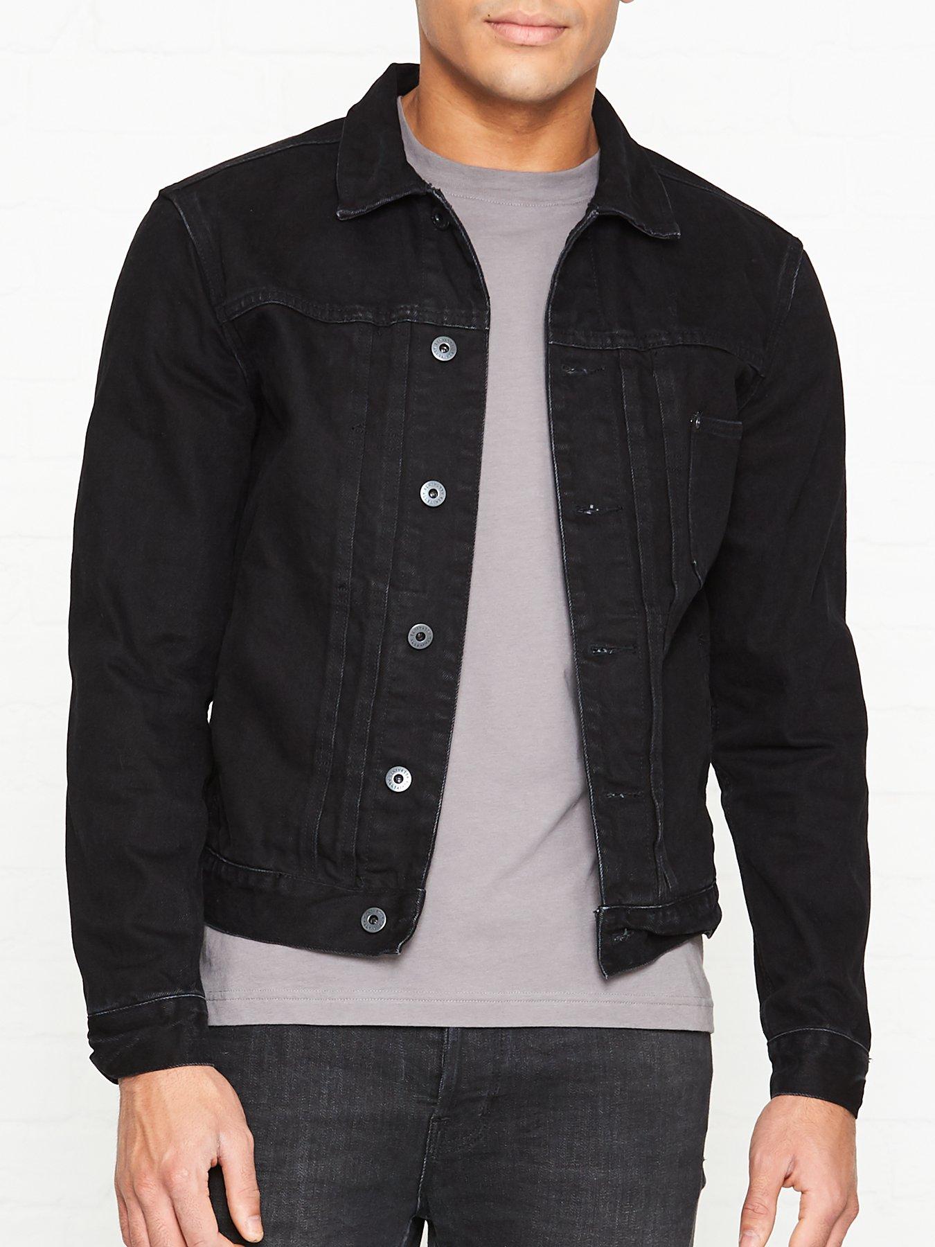 allsaints black denim jacket