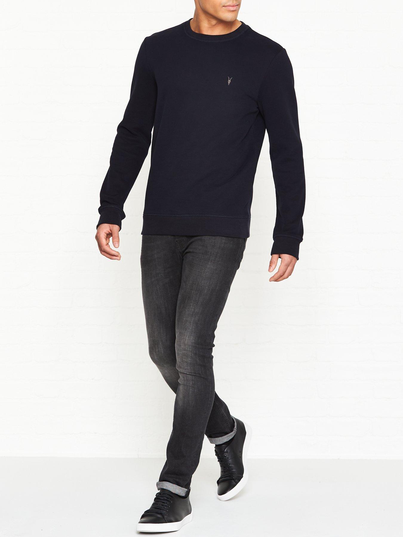 all saints raven crew sweatshirt