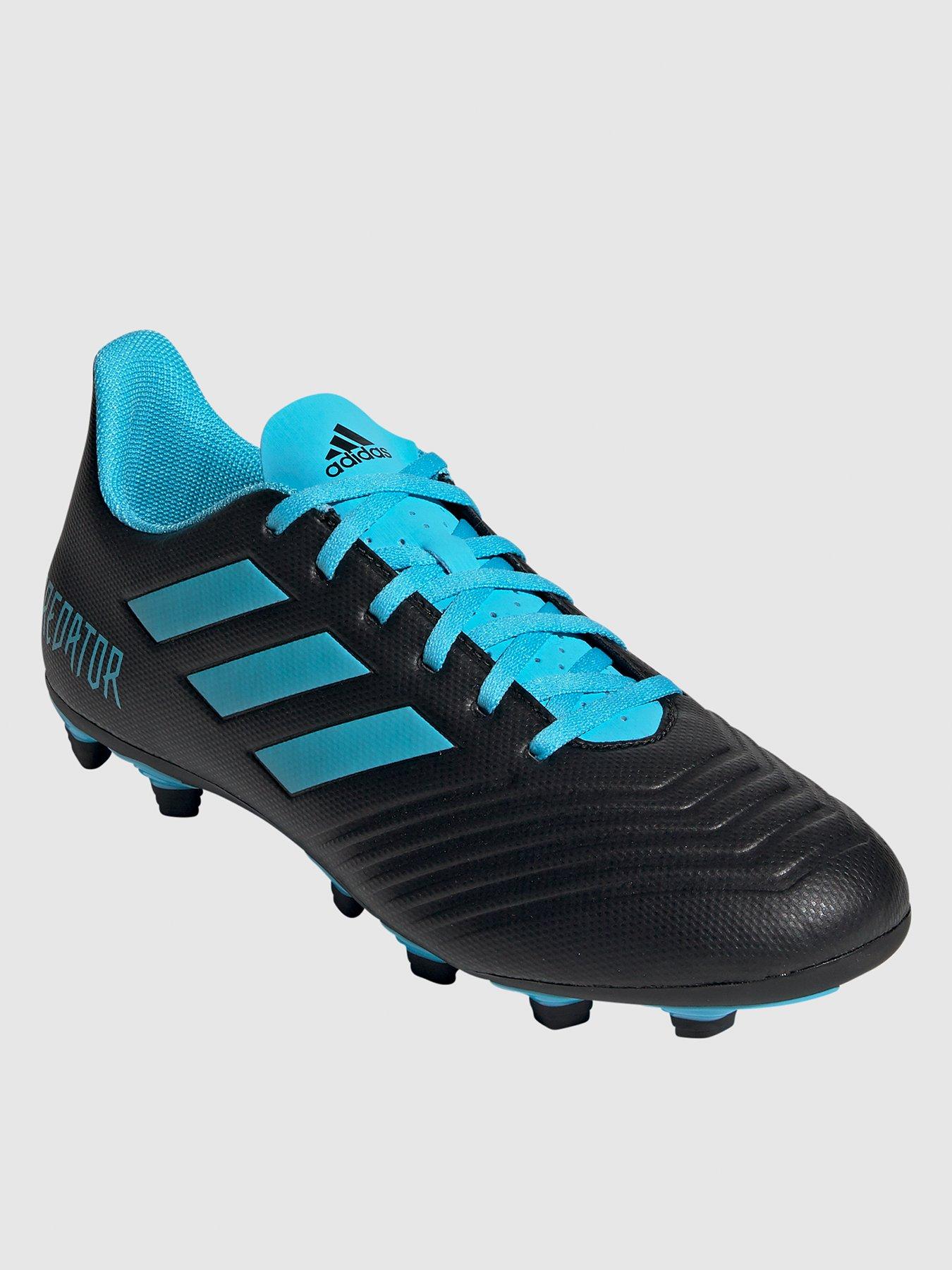 adidas black and blue football boots