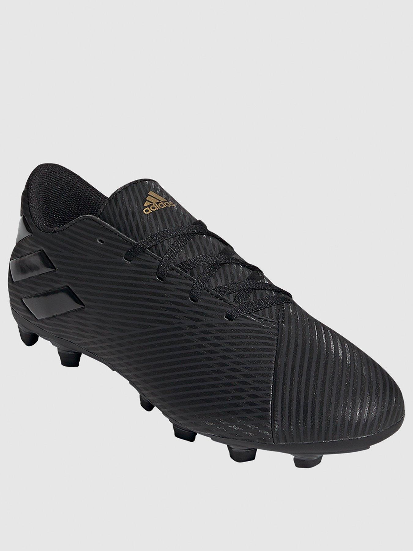 black adidas footy boots