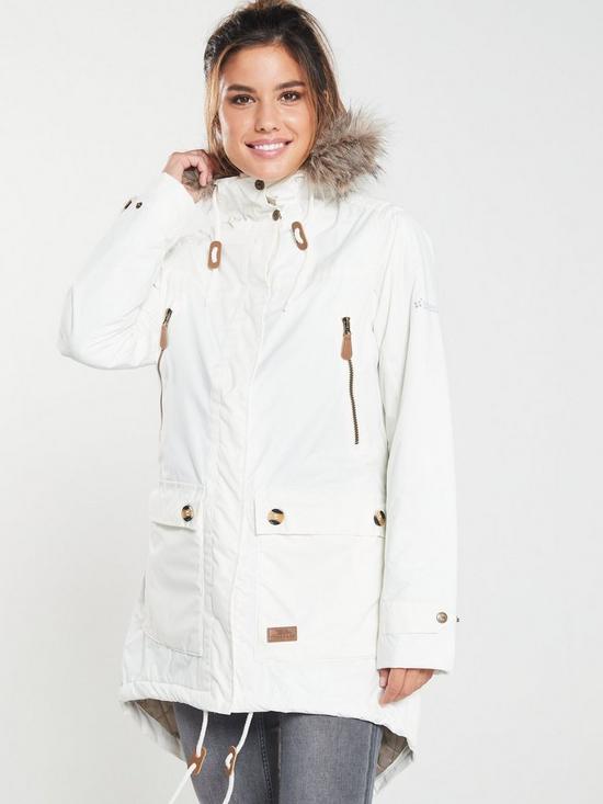 front image of trespass-clea-parka-off-whitenbsp