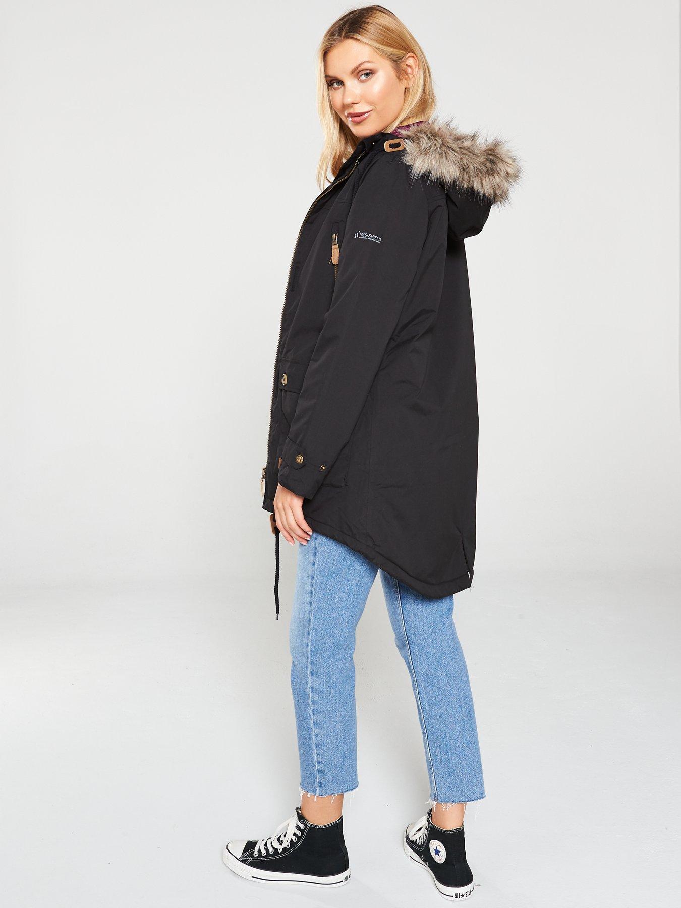 Trespass on sale black coat