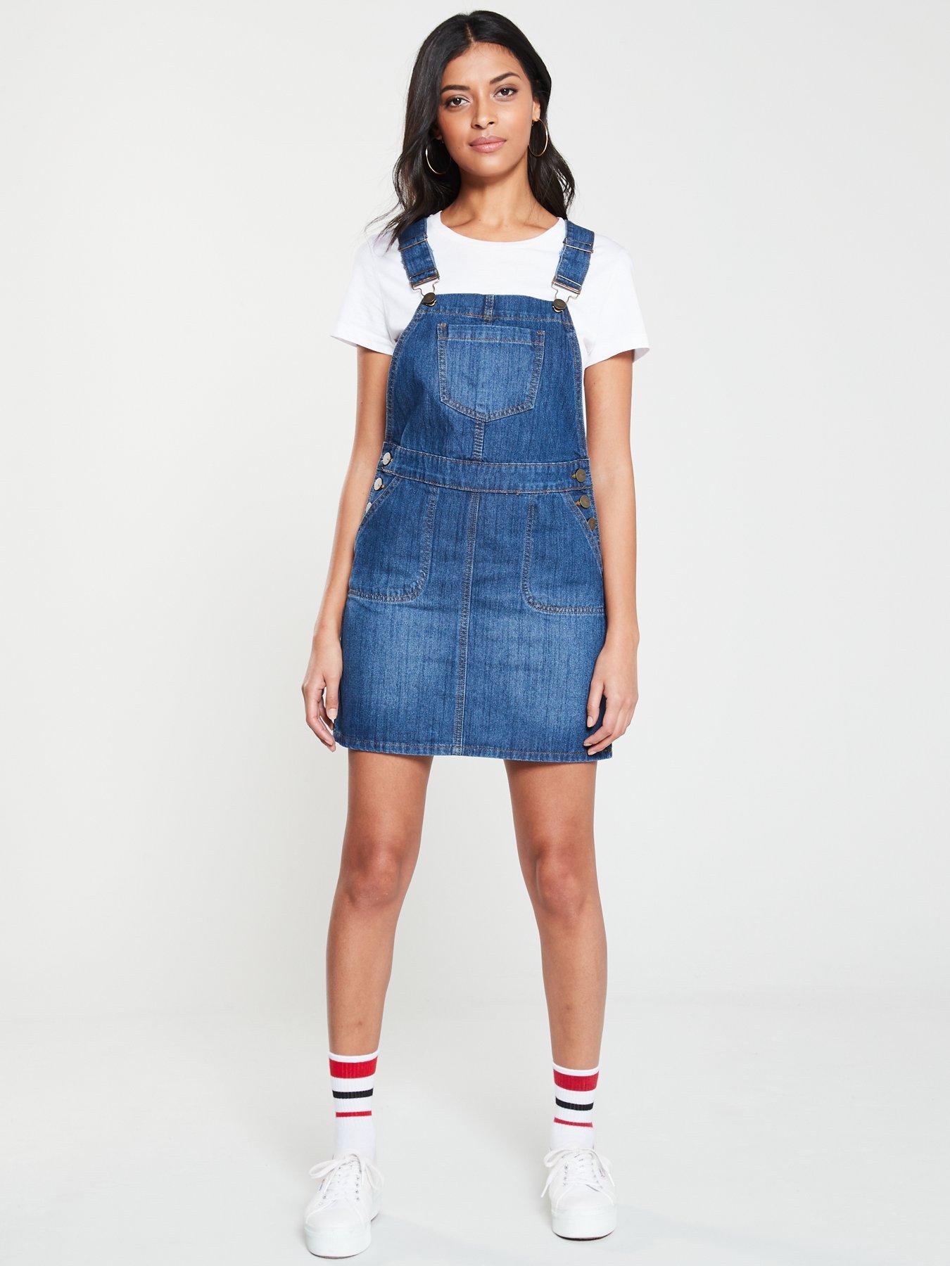 denim dungaree dress uk