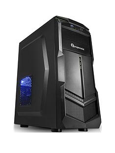 PC Specialist Fusion Elite XS AMD Ryzen 3, 8GB RAM, 2TB Hard Drive, Integrated Vega Graphics, Desktop PC - Black