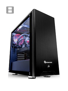 PC Specialist Tracer 2070 Intel Core i7, 16GB RAM, 120GB SSD & 1TB Hard Drive, 8GB Nvidia RTX 2070 Desktop PC - Black