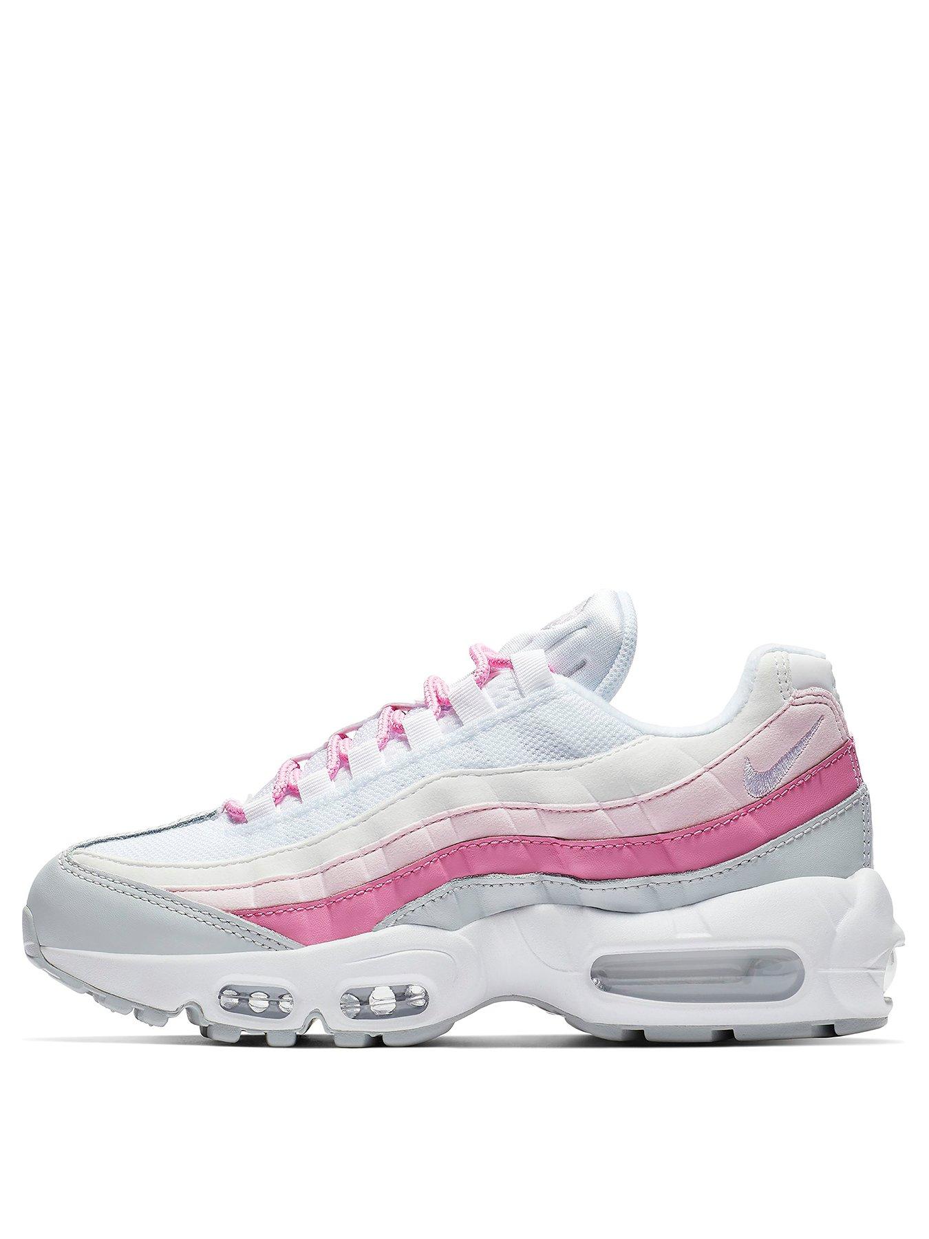 nike air max 95 pink and white