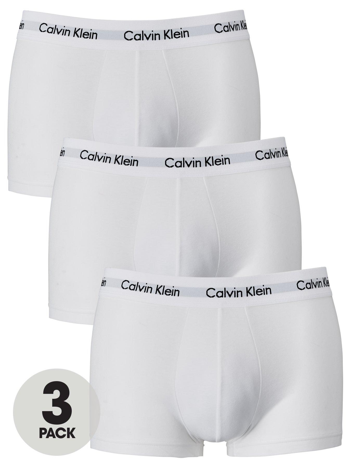 Underwear & Socks 3 Pack of Low Rise Trunks - White