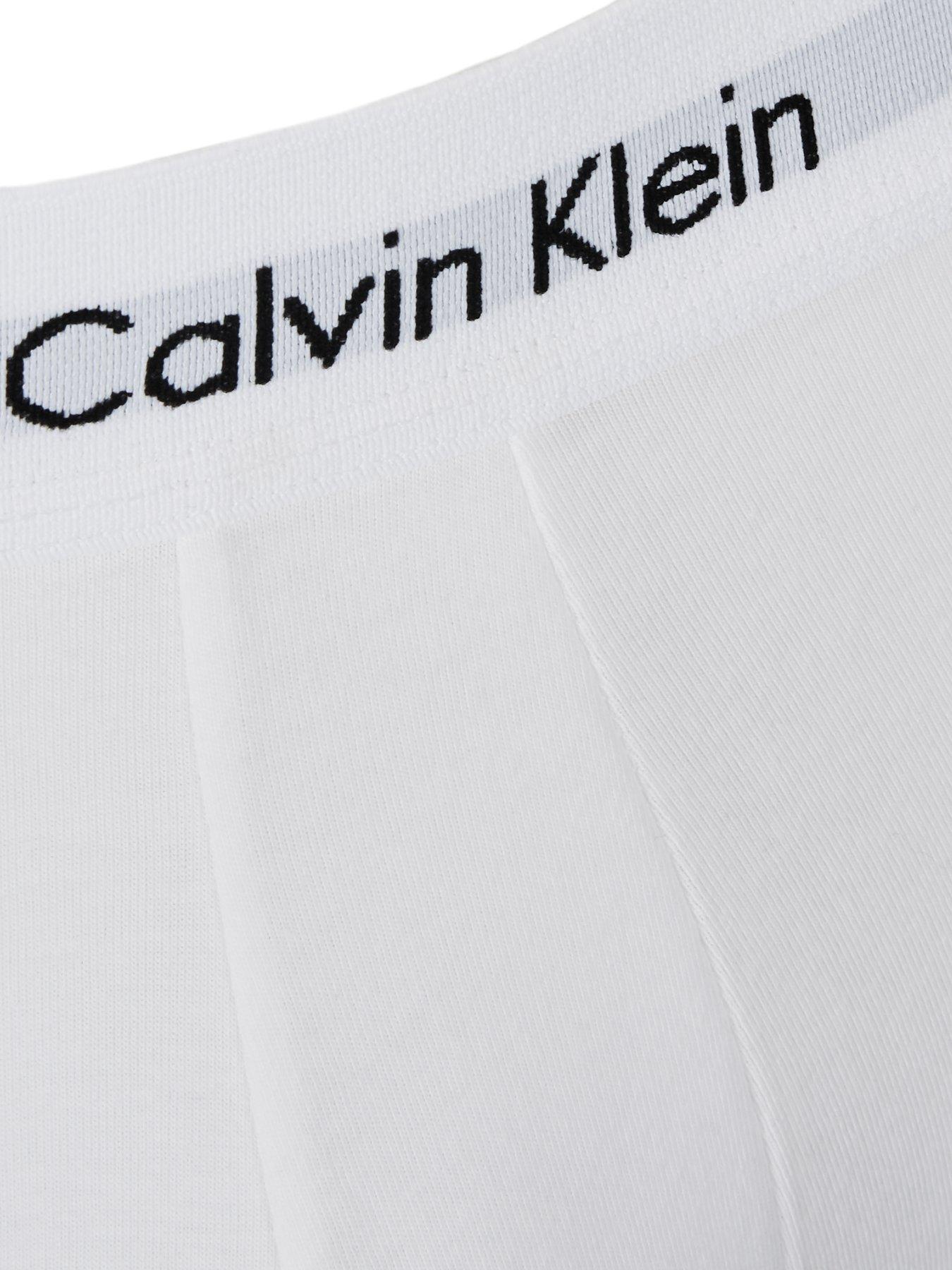 Image 3 of 3 of Calvin Klein 3 Pack Low Rise Trunks - White