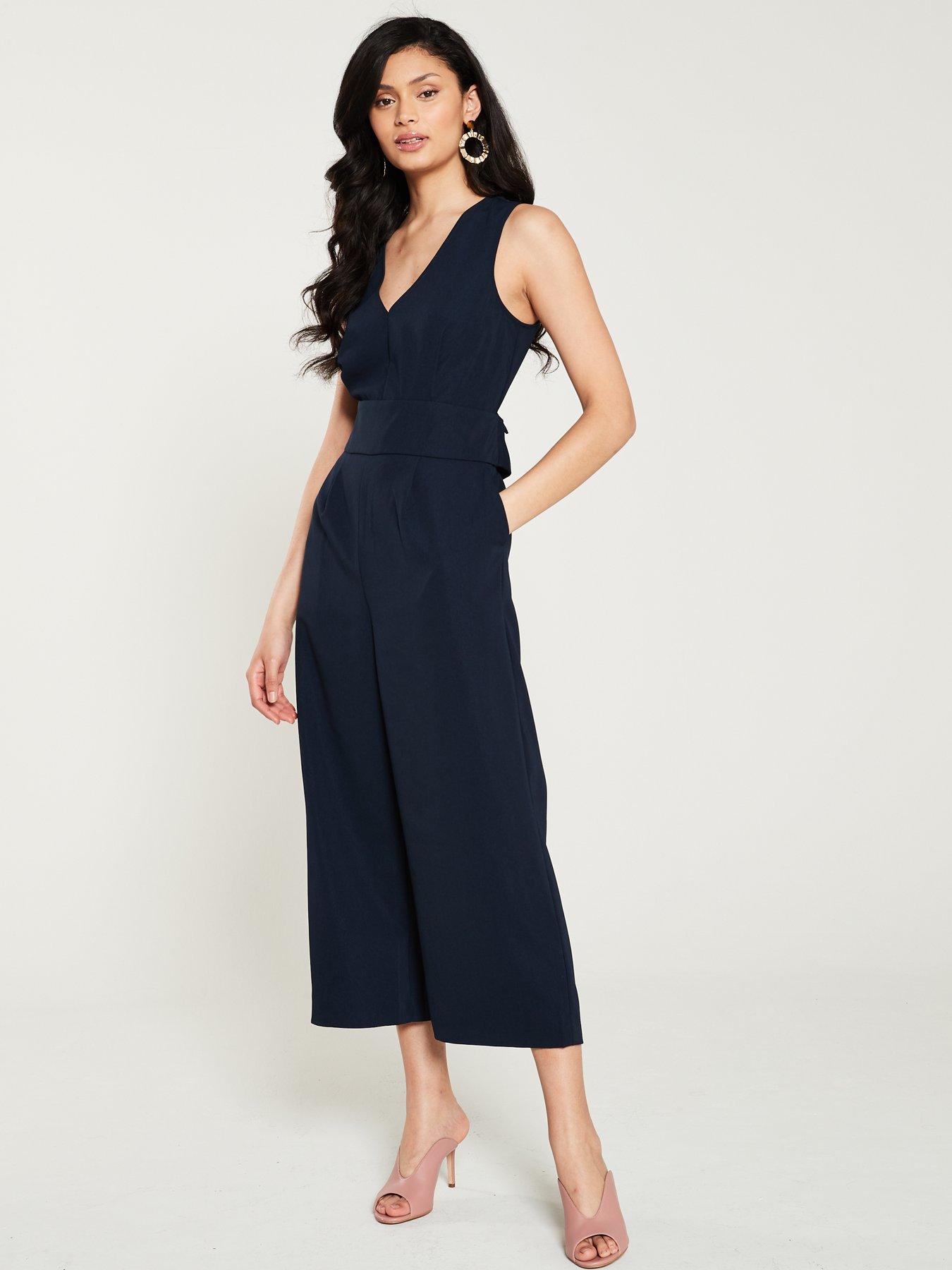 warehouse v neck jumpsuit