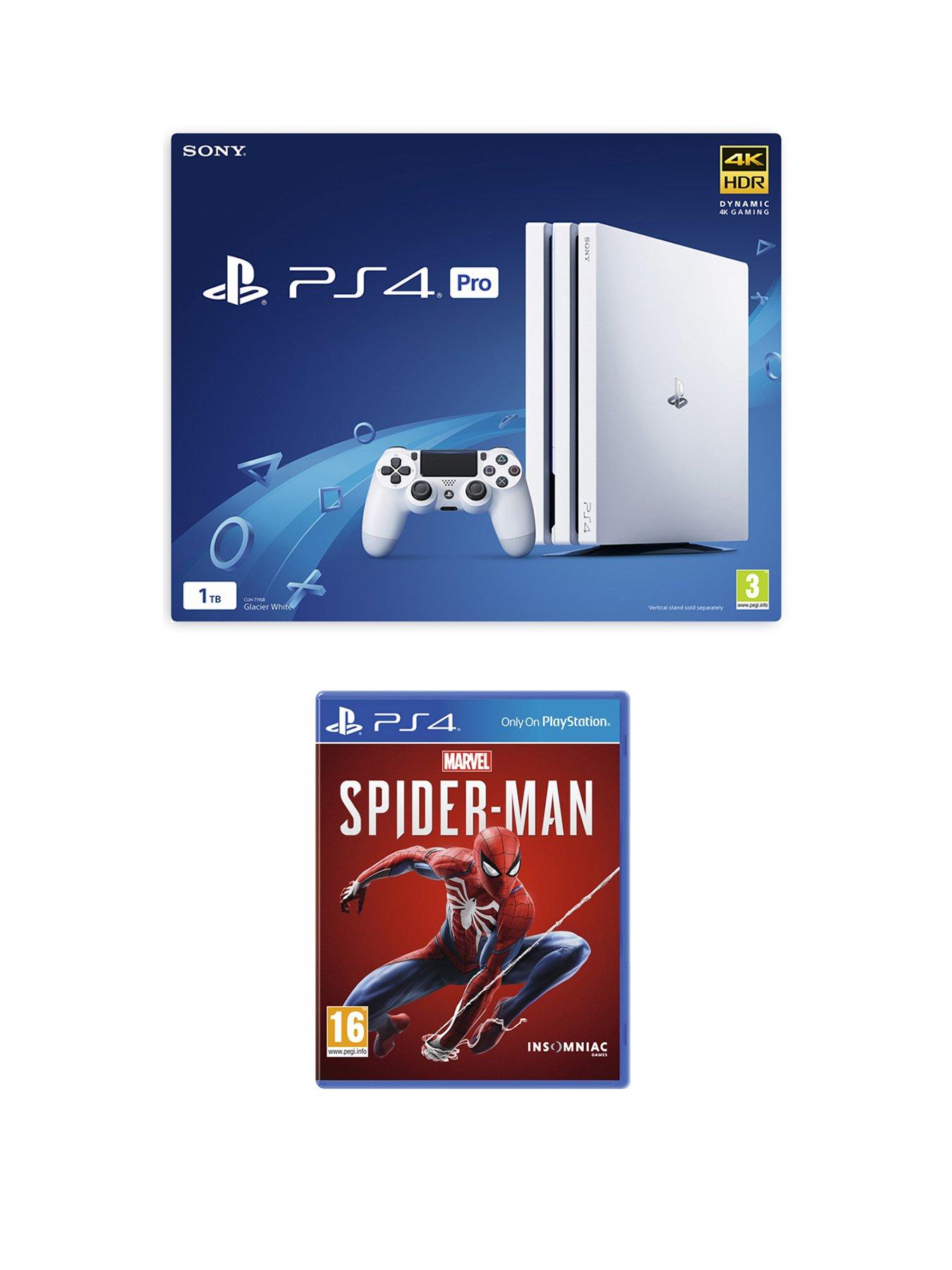 Playstation 4 Pro Ps4 White Pro Console With Marvel'S Spider-Man And Optional Extras review