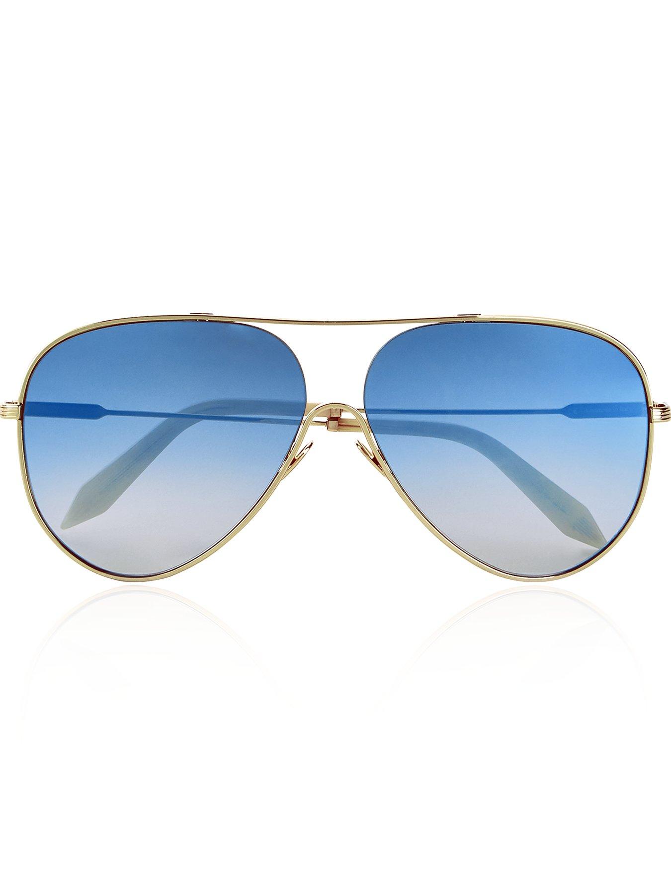 Victoria Beckham Loop Navigator Graduated Blue Sunglasses review