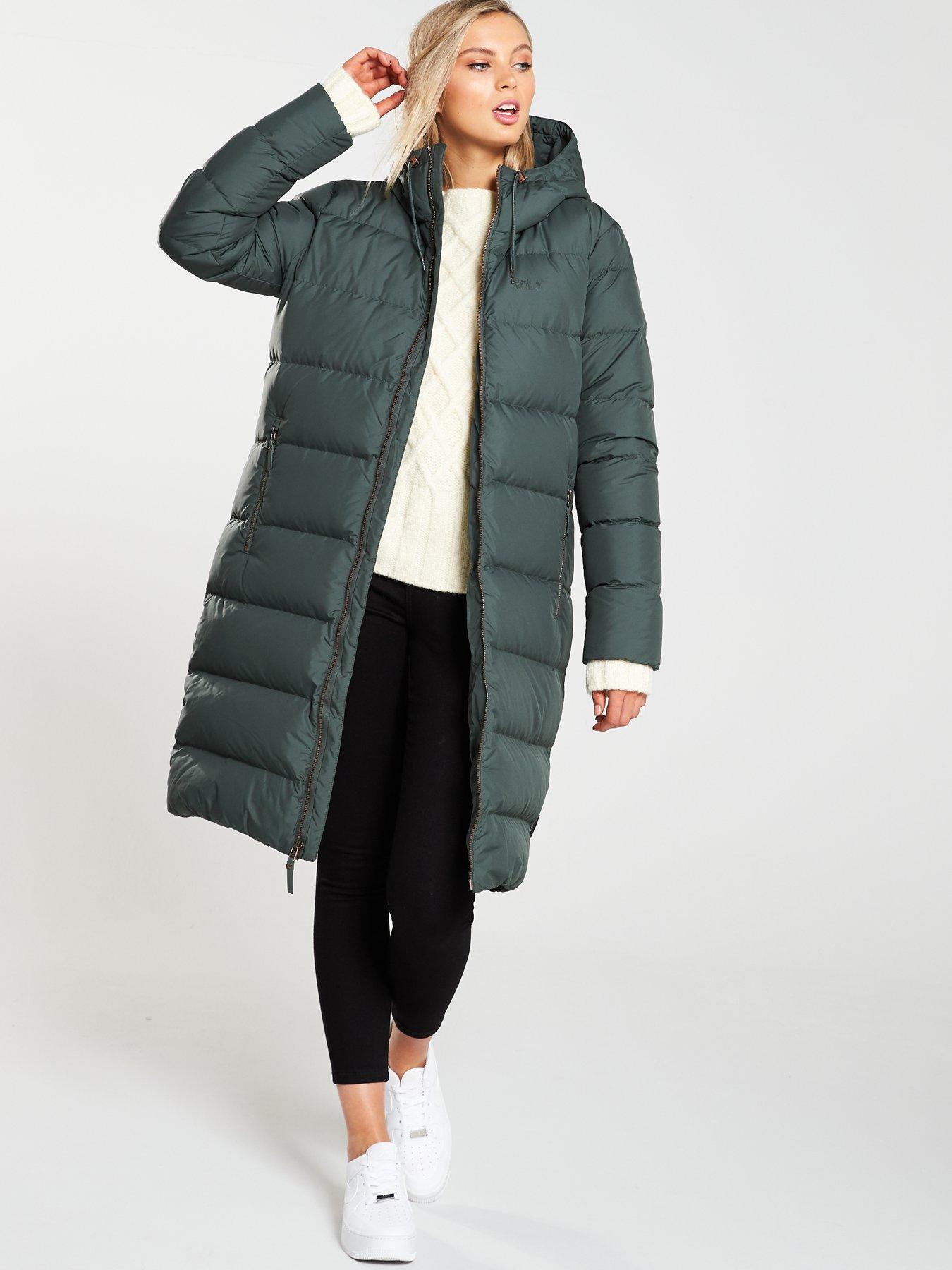 Jack wolfskin crystal palace store coat greenish grey s