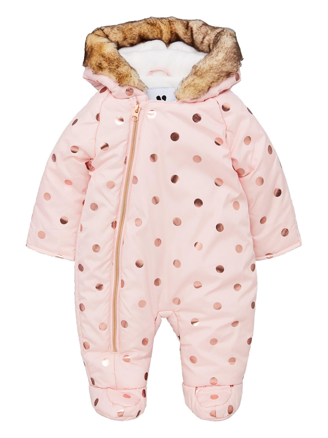 V by Very Baby Girls Foil Spot Fleece 