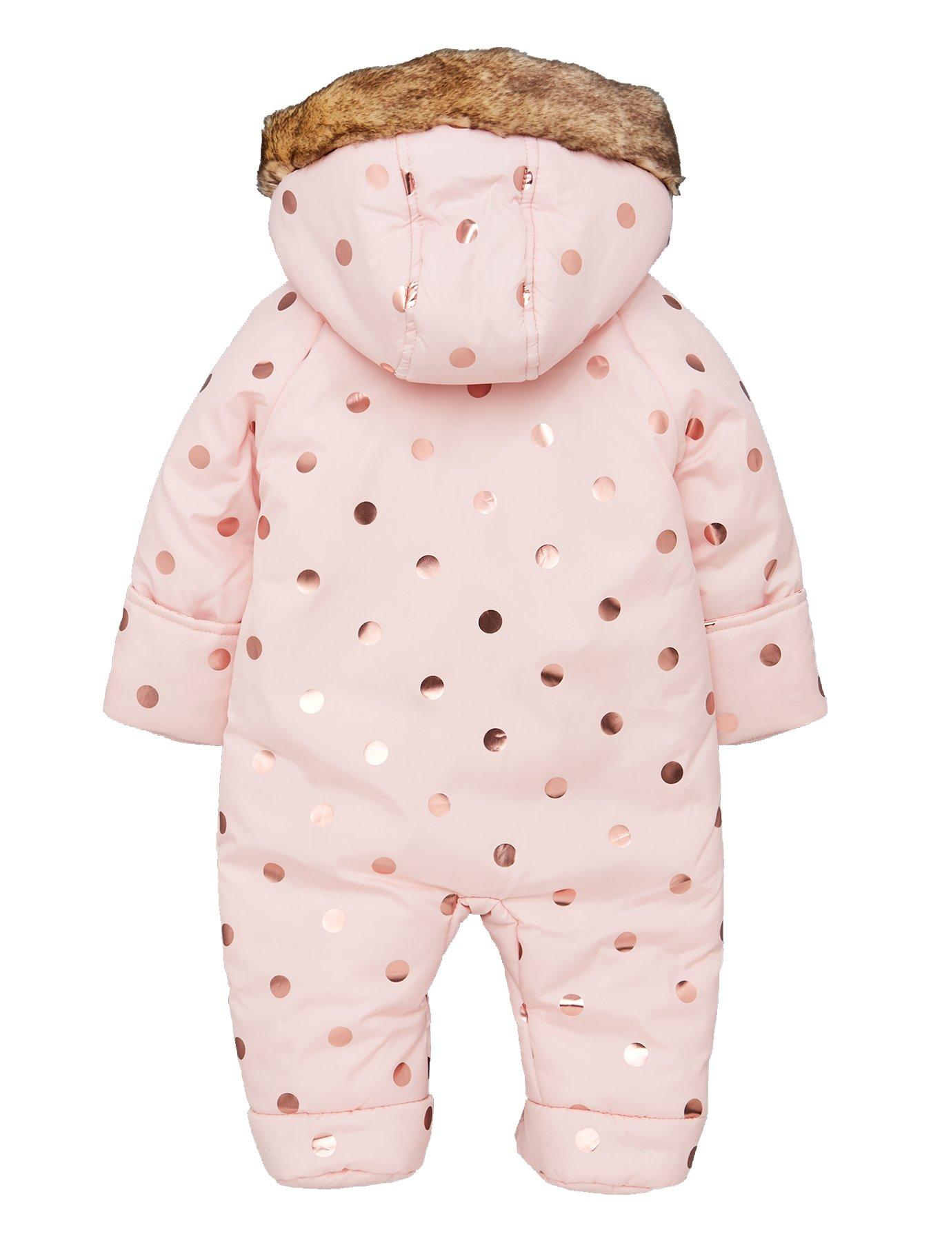 newborn fleece snowsuit