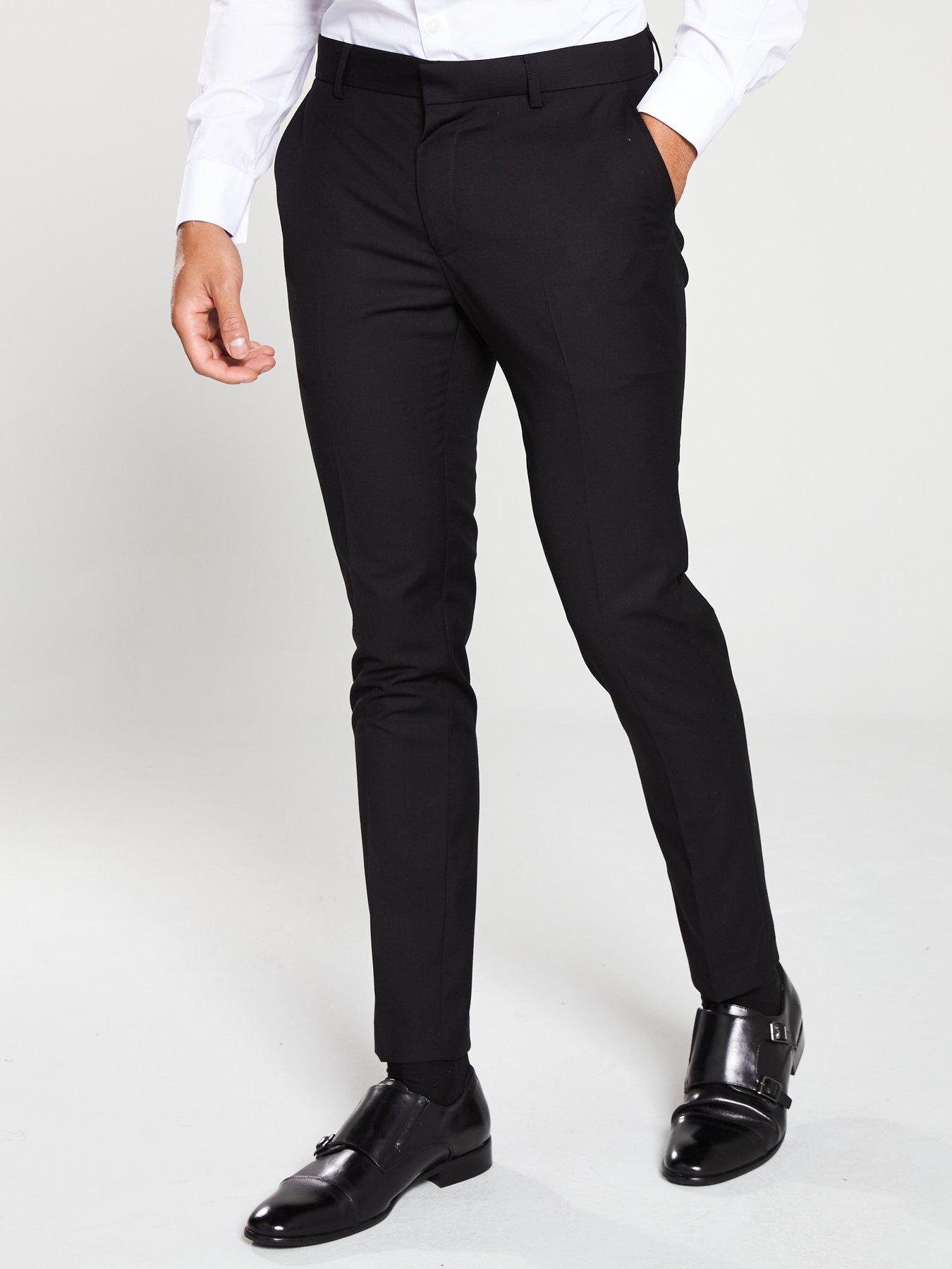 V by Very Skinny Work Trousers - Black 