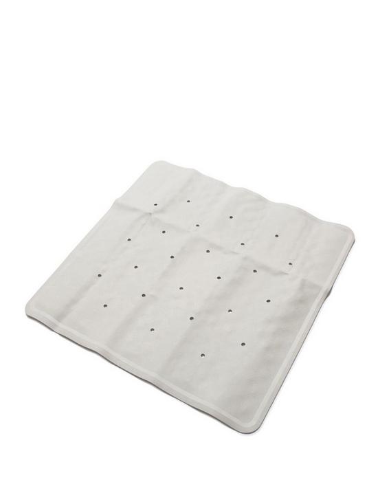 front image of croydex-white-rubagrip-shower-tray-bath-mat