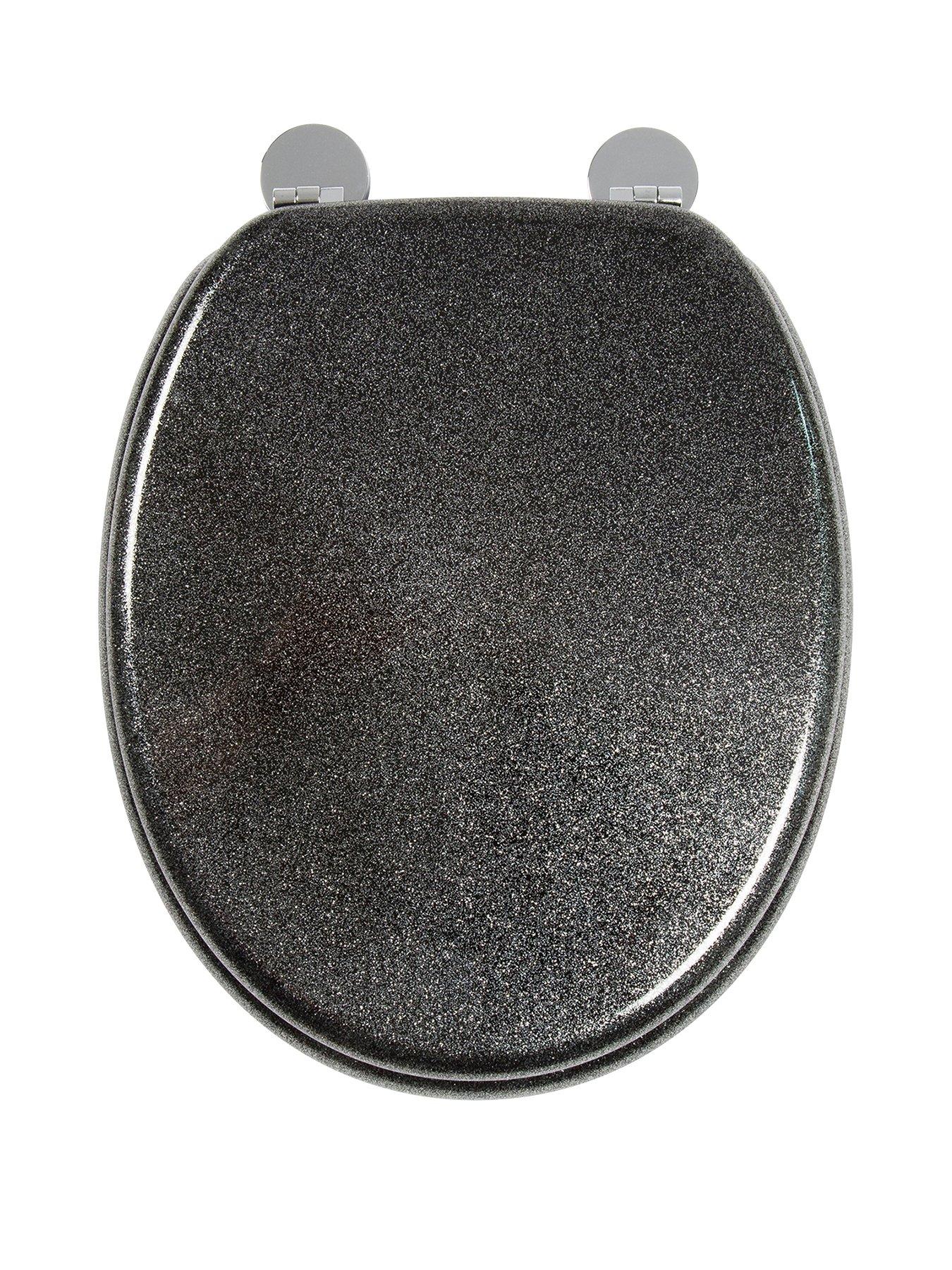 undefined Black Flexi-Fix Toilet Seat