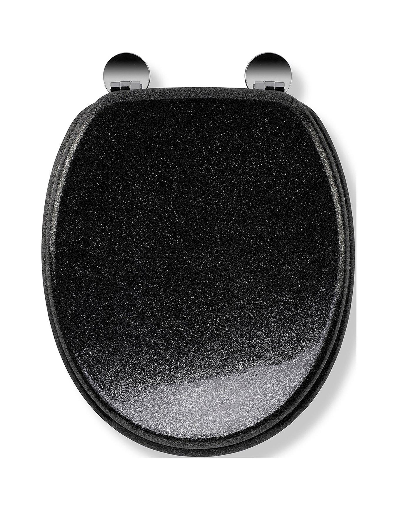 undefined Black Flexi-Fix Toilet Seat