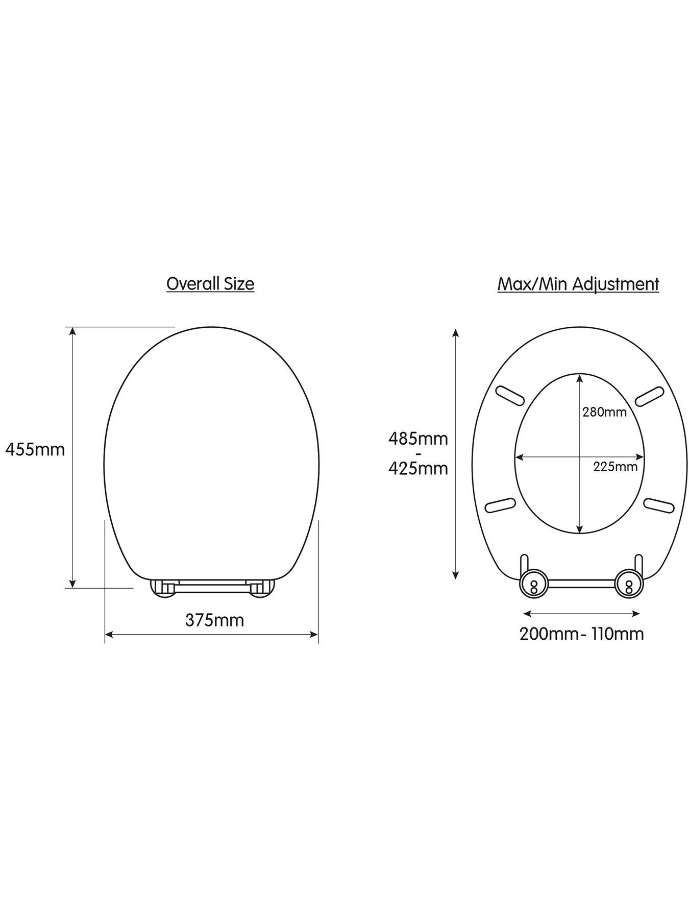 Image 4 of 5 of Croydex Portland Flexi-Fix Toilet Seat