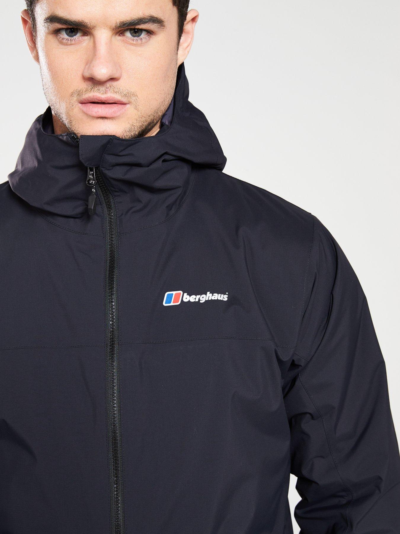 berghaus mens deluge pro hydroshell insulated jacket black
