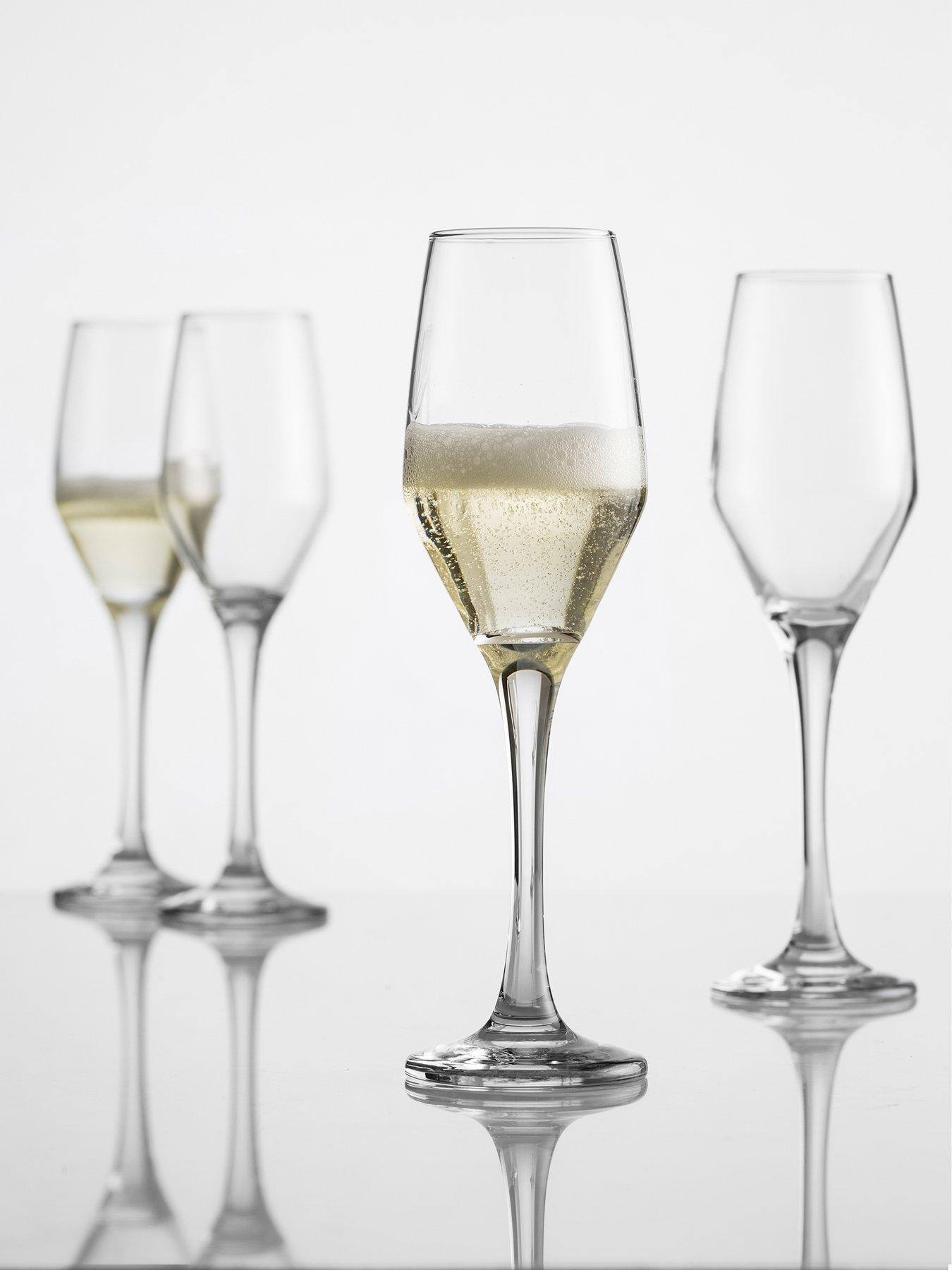 Product photograph of Ravenhead Majestic Set Of 4 Flute Glasses from very.co.uk
