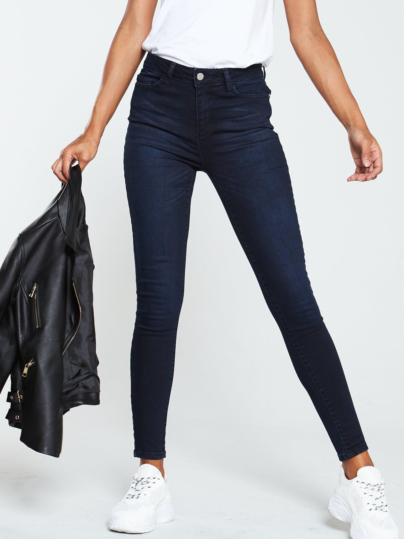 Women's Ultra High-Rise Black Super Skinny Jeans, Women's Clearance