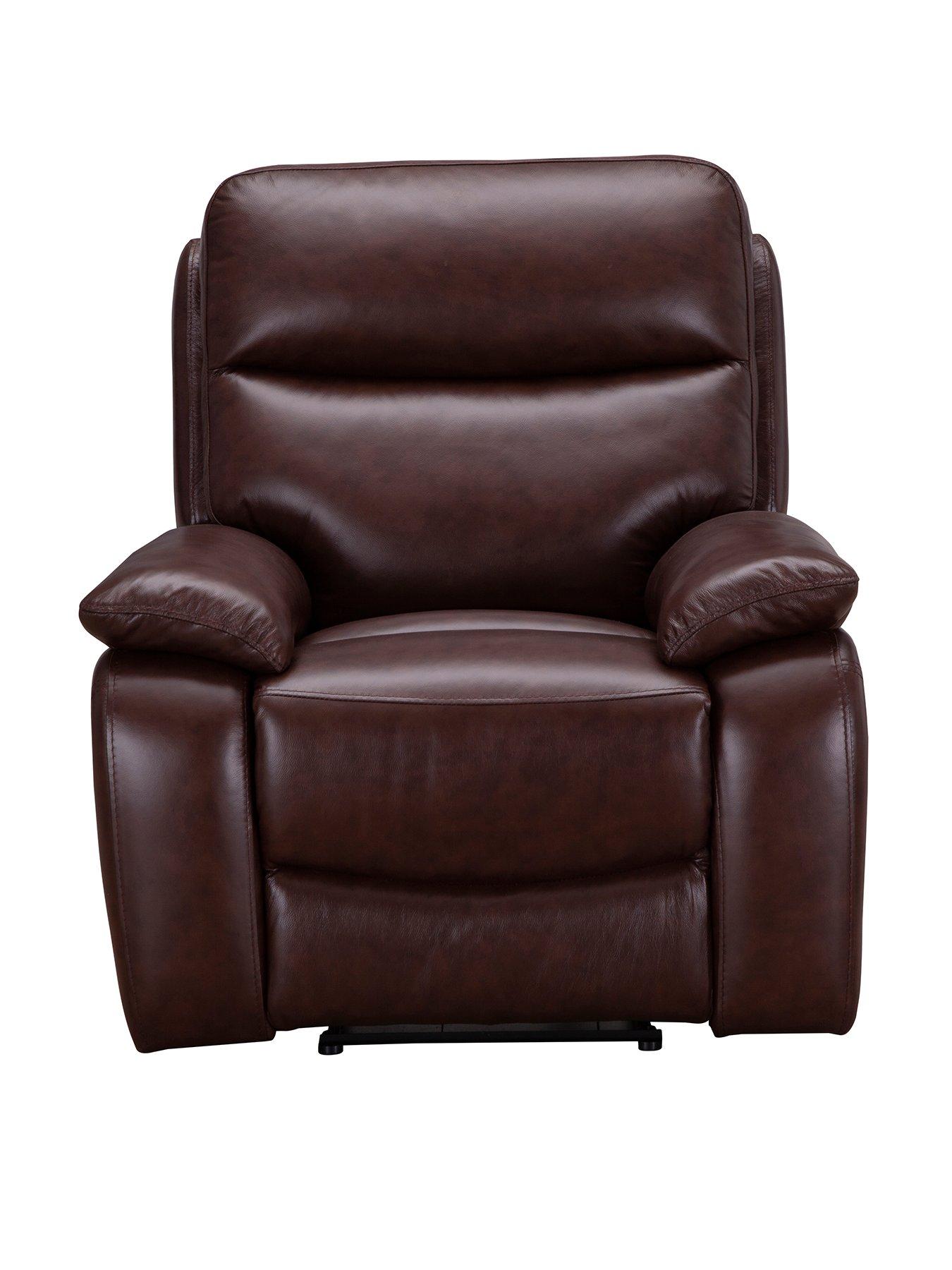 Hasting Real Leather/Faux Leather Manual Recliner Armchair review