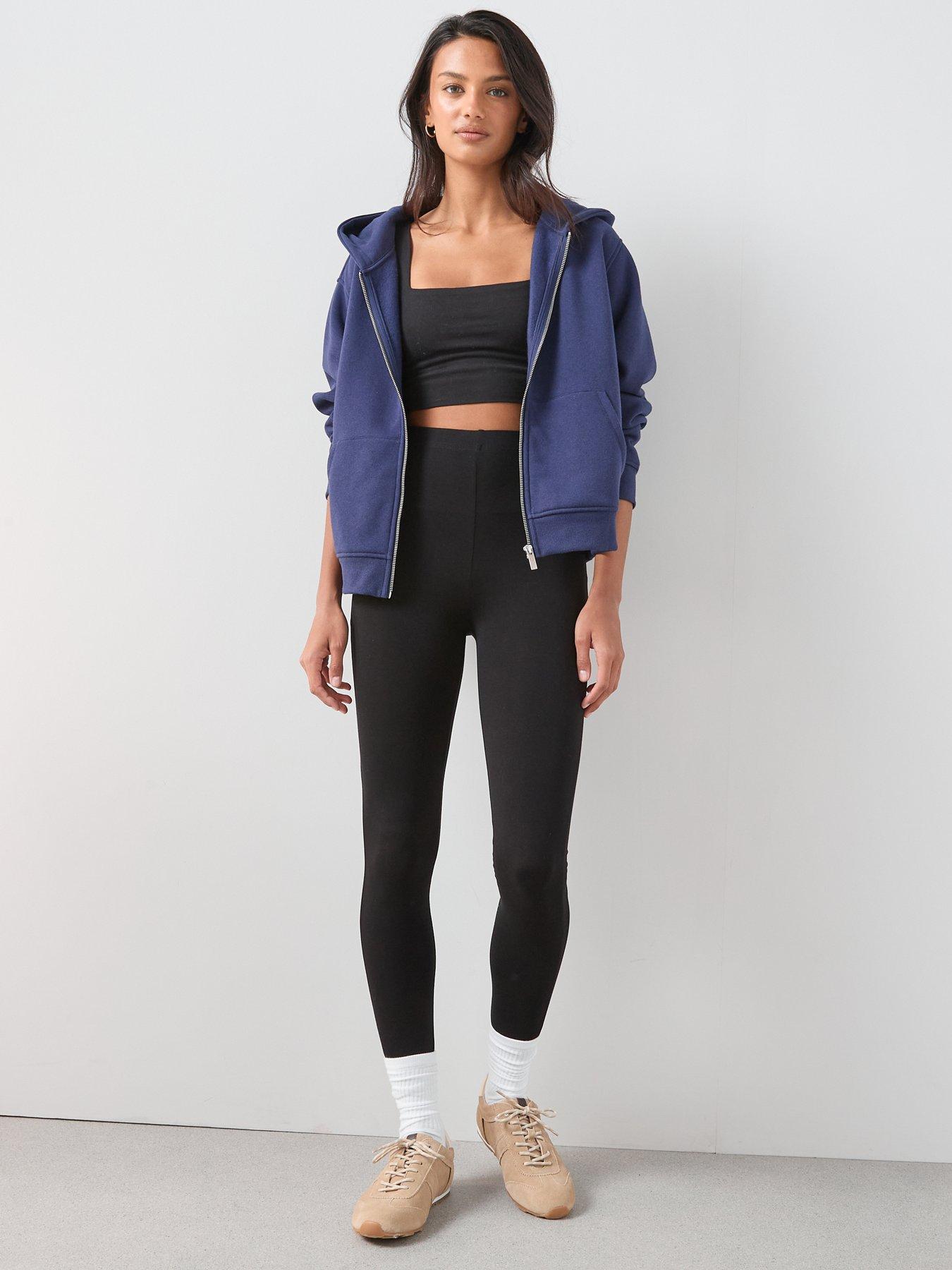 Image 5 of 7 of The Very Collection 2 Pack High Waist Leggings - Black