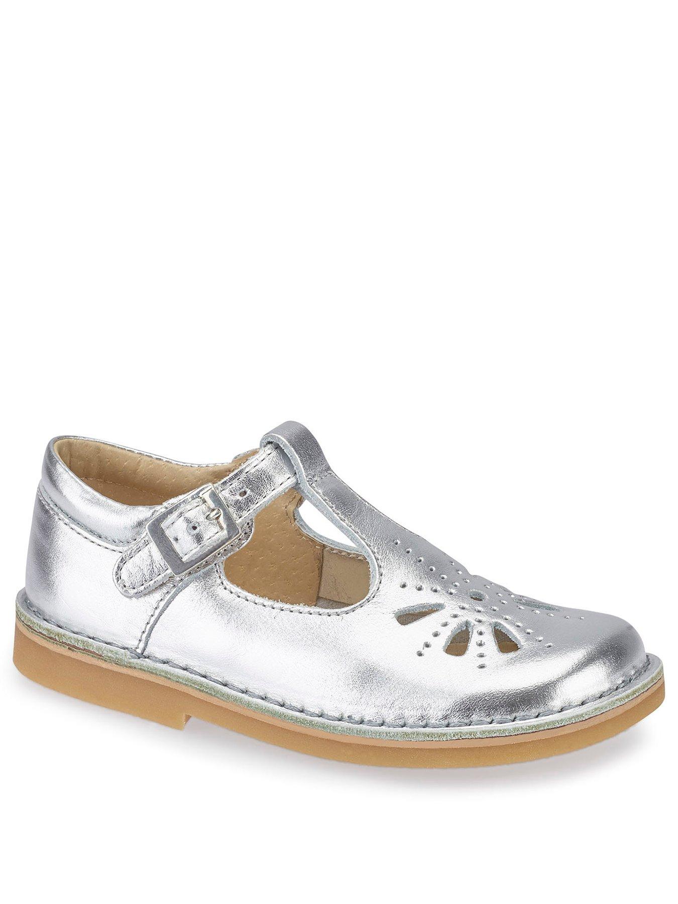 silver t bar shoes