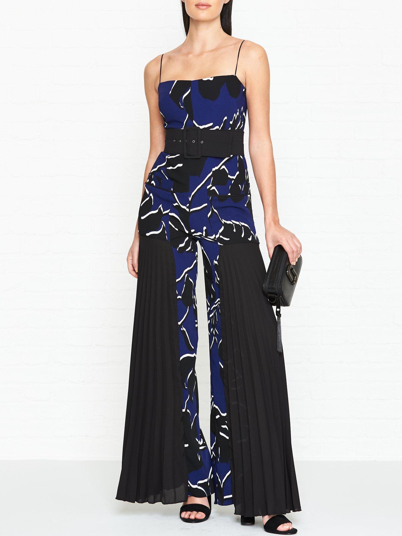 very blue jumpsuit