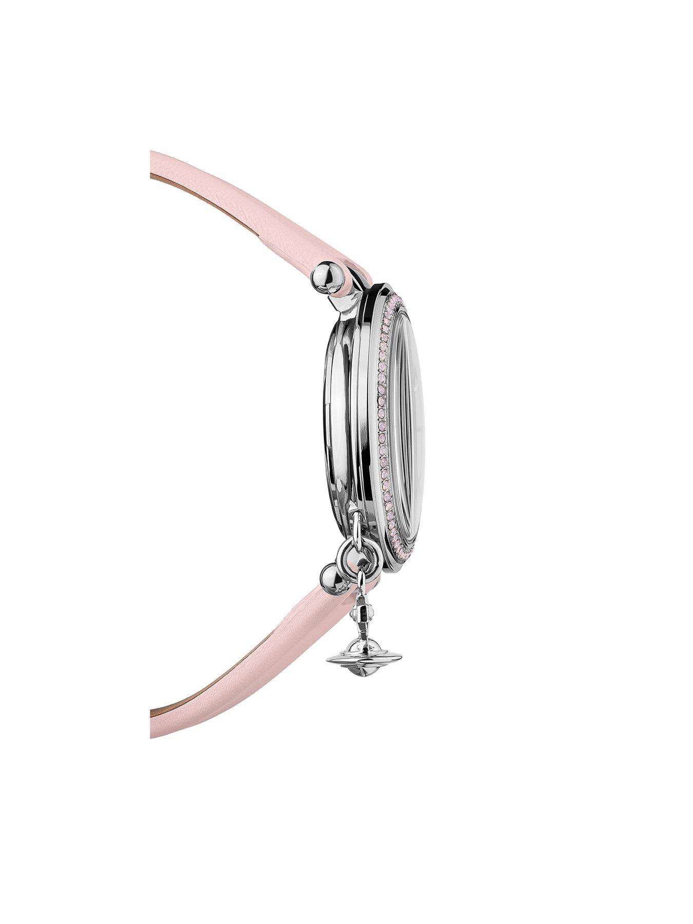 Vivienne Westwood Orb Pastelle Silver Crystal Set Dial with Orb