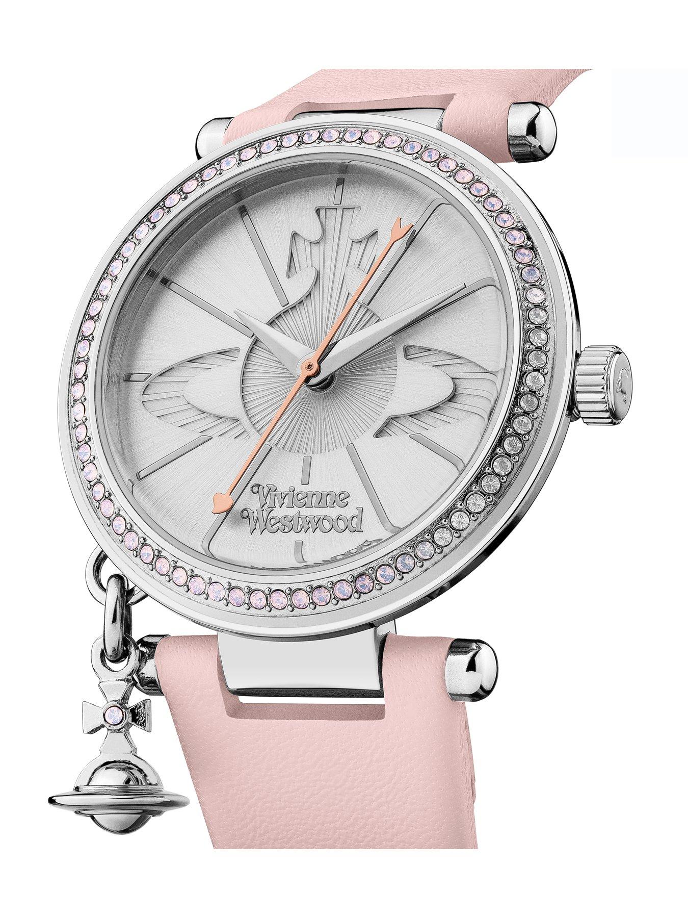 Vivienne Westwood Orb Pastelle Silver Crystal Set Dial with Orb