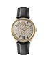  image of vivienne-westwood-turnmill-gold-hound-tooth-and-gunmental-detail-dial-black-leather-strap-mens-watch