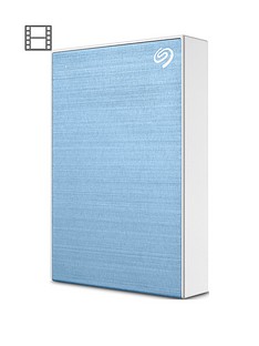 Seagate Seagate 4TB Backup Plus Slim Portable Hard Drive - Light Blue