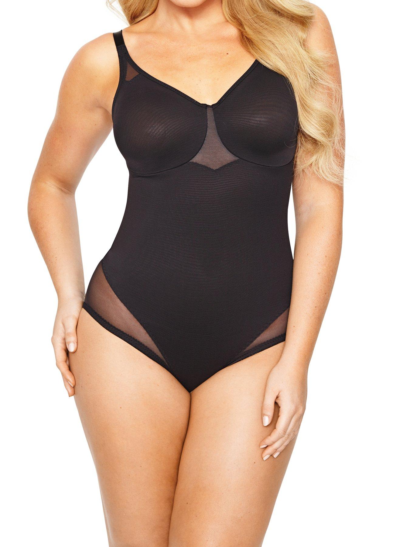 undefined Sexy Sheer Shaping Bodybriefer - Black