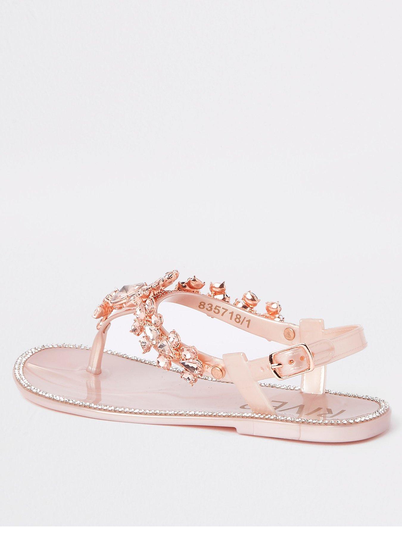 river island jelly flip flops