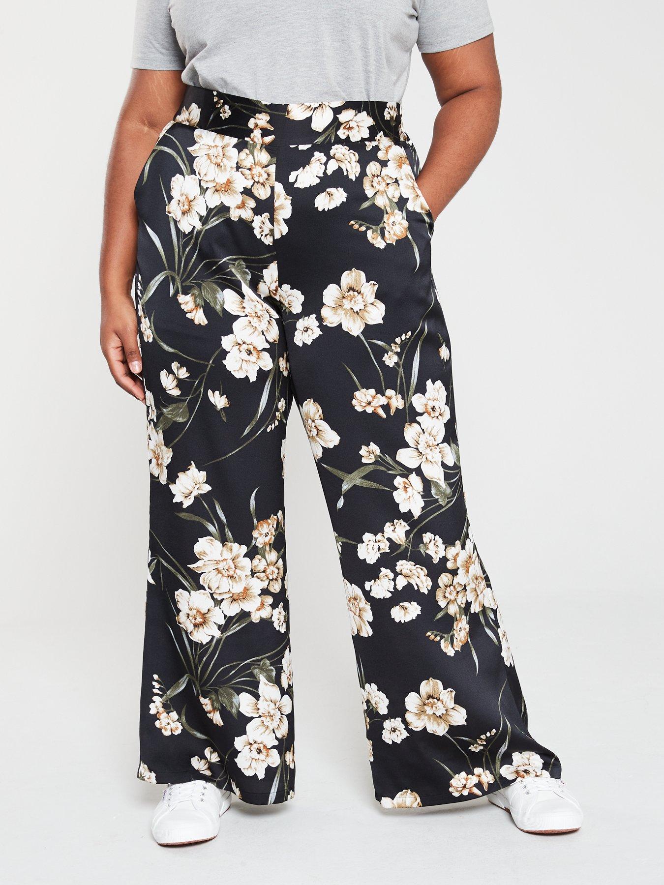 V By Very Curve Floral Wide Leg Trouser review