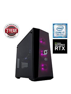 Zoostorm Stormforce Crystal i7-9700K Gaming PC - Intel Core i7, 16GB RAM, 1TB Hard Drive & 250GB SSD, NVIDIA 8GB RTX 2070 Graphics, Black