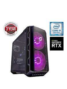 Zoostorm Stormforce Crystal i9-9900K Gaming PC - Intel Core i9, 16GB RAM, 2TB Hard Drive & 250GB NVMe SSD, NVIDIA 8GB RTX 2080 Graphics, Black