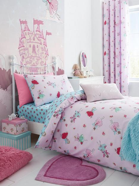 catherine-lansfield-fairies-toddlernbspduvet-cover-and-pillowcase-set-pink