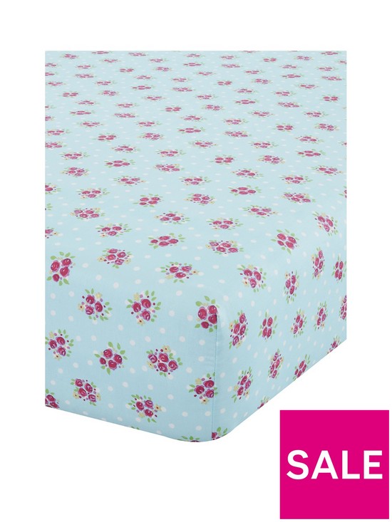 front image of catherine-lansfield-fairies-fitted-sheet-toddler