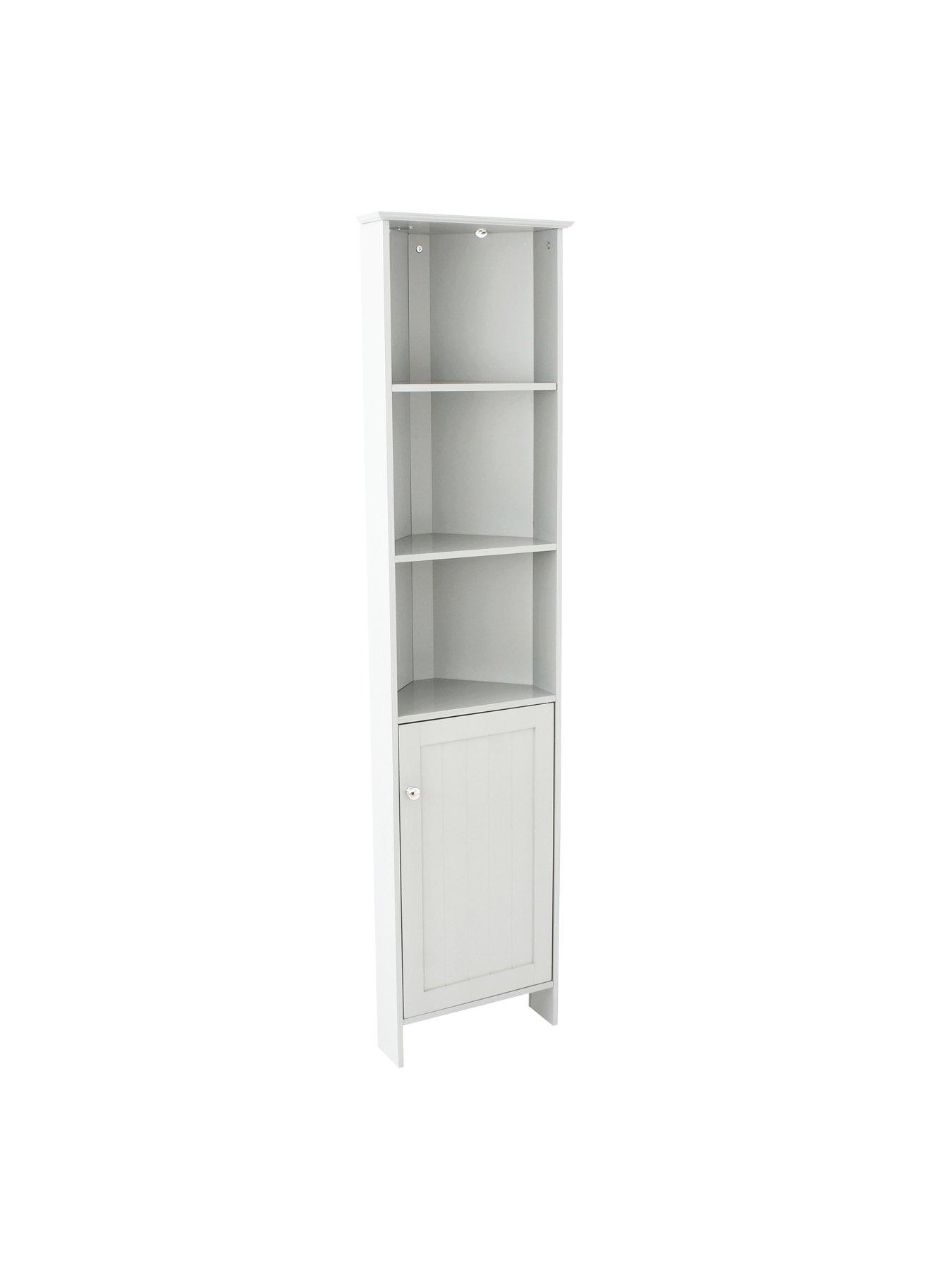 Lloyd Pascal Portland Tall Corner Bathroom Cabinet White Very Co Uk