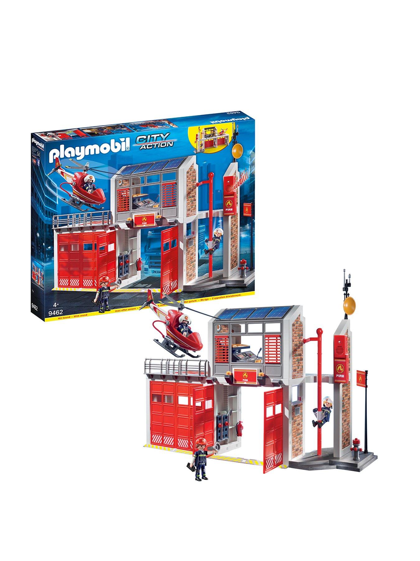 Playmobil 9462 City Action Fire Station With Fire Alarm