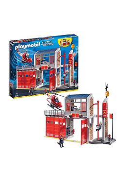 Playmobil 9462 City Action Fire Station With Fire Alarm