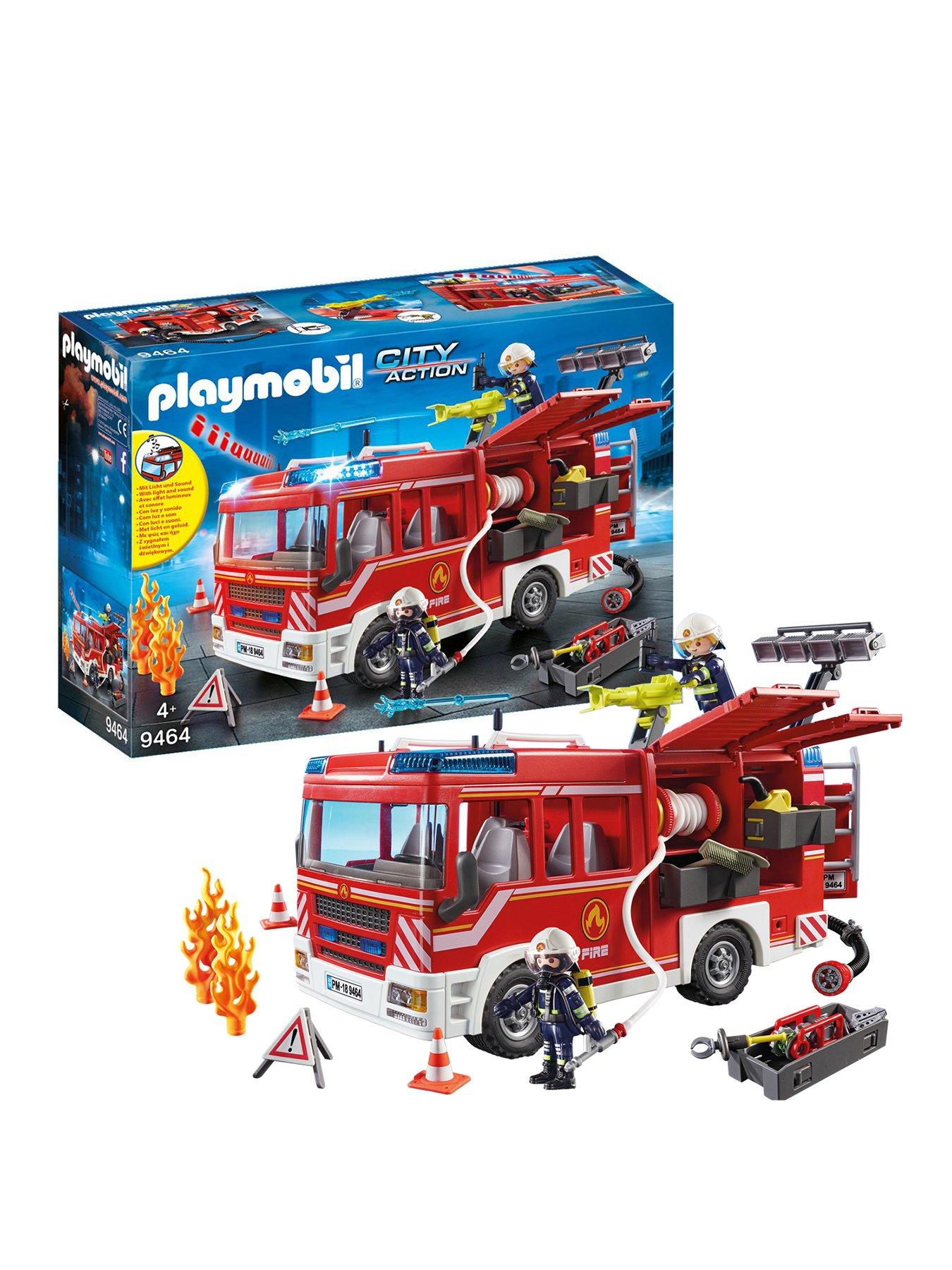 Playmobil fire deals engine and station