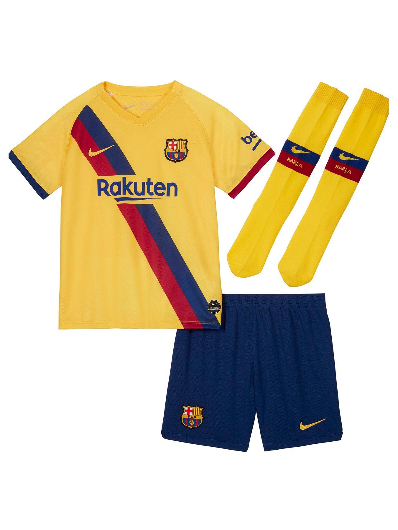 barcelona away kit kids
