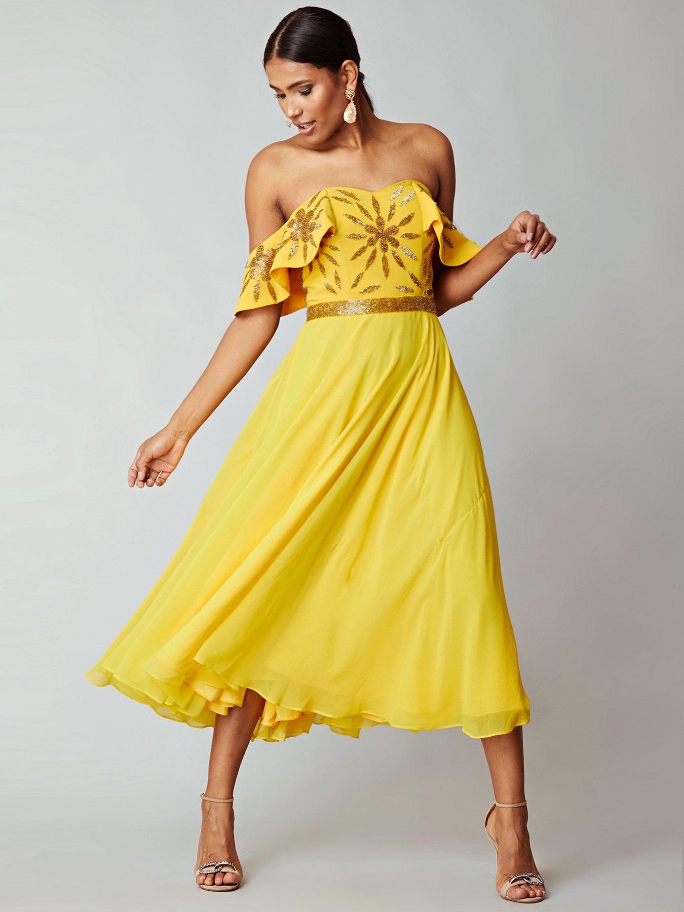 off the shoulder skater dress uk