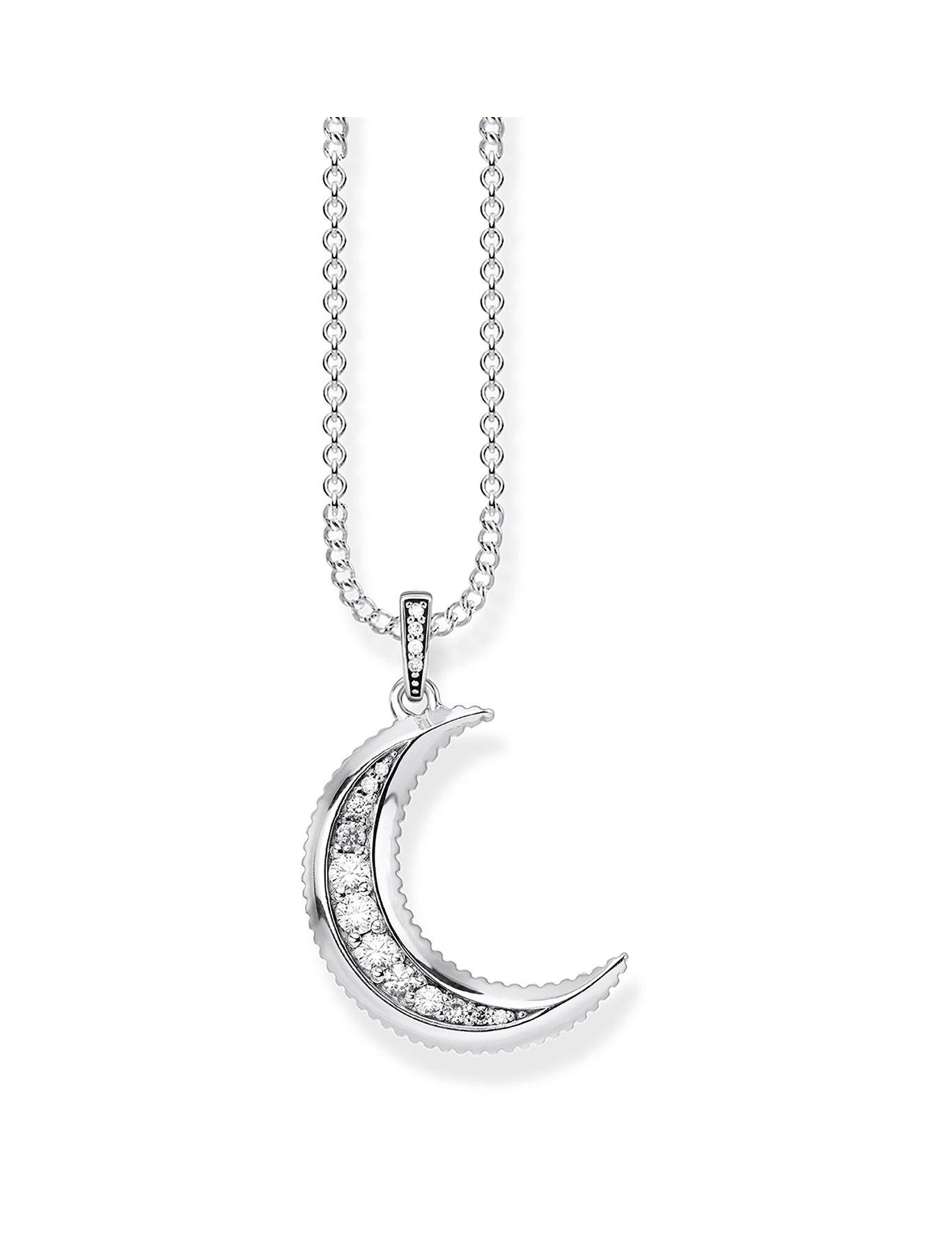 Thomas Sabo Thomas Sabo Sterling Silver Cubic Zirconia Moon Pendant Necklace review